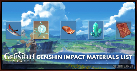 Genshin Impact Materials List