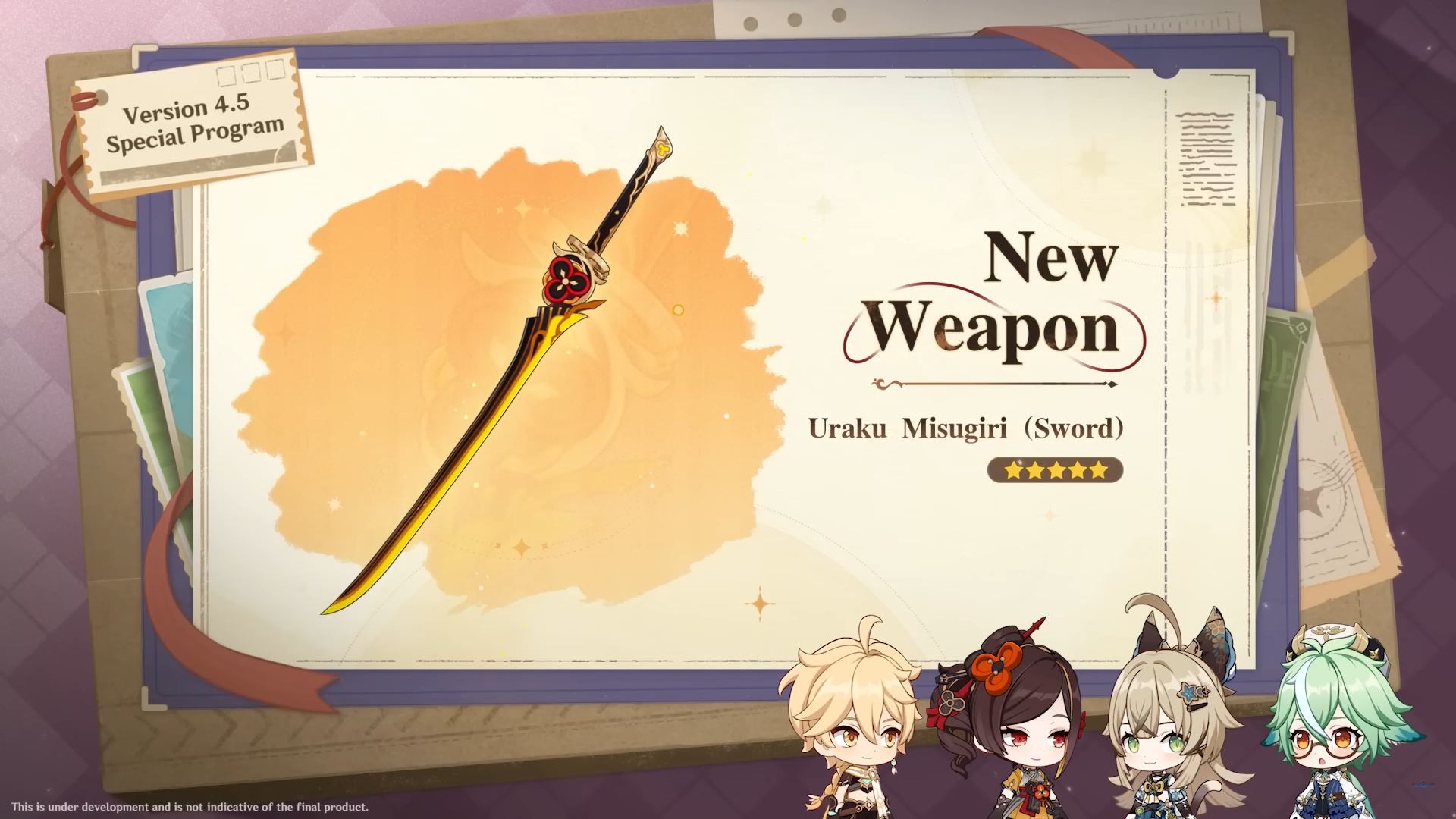Genshin Impact 4.5 Weapon Banner