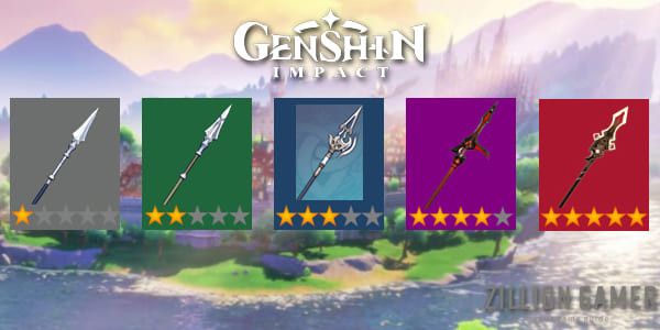 Genshin Impact Polearms Weapons List - zilliongamer