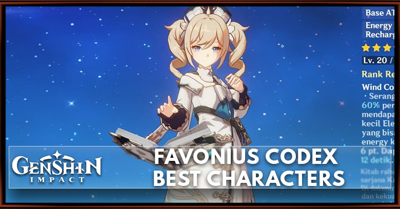 Favonius Codex Best Characters | Genshin Impact
