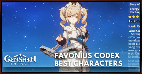 Favonius Codex Best Characters | Genshin Impact
