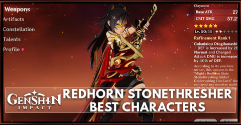Redhorn Stonethresher Best Characters | Genshin Impact