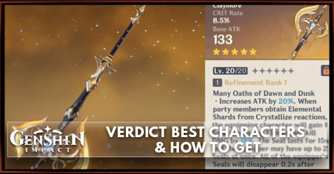 Genshin | Verdict Best Character & How to Get | Genshin Impact