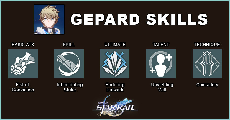 Honkai: Star Rail Gepard Skills - zilliongamer