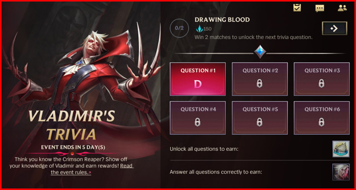 All True Answers To Vladimir's Trivia Event in Wild Rift - zilliongamer