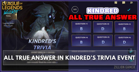 Kindred's Trivia Event All True Answer