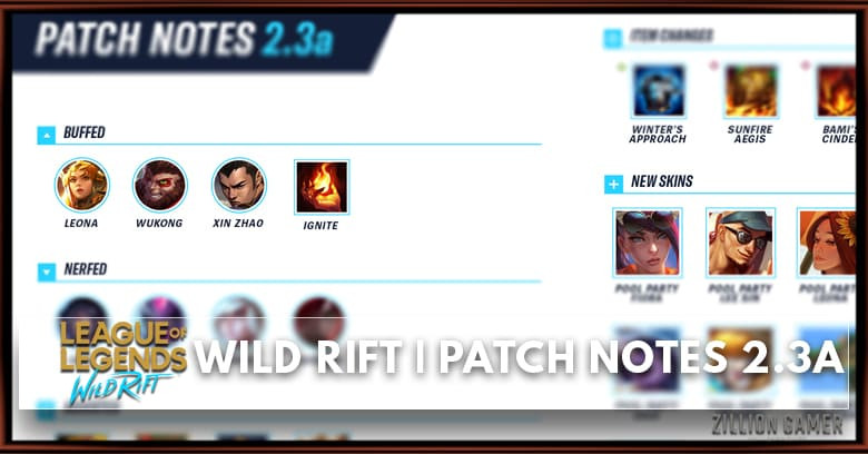 Wild Rift Patch Notes 2.3c