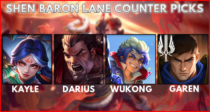 Shen Counter Picks in Baron Lane Wild Rift - zilliongamer
