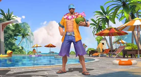 League of Legends Wild Rift Pool Party Lee Sin skins - zilliongamer