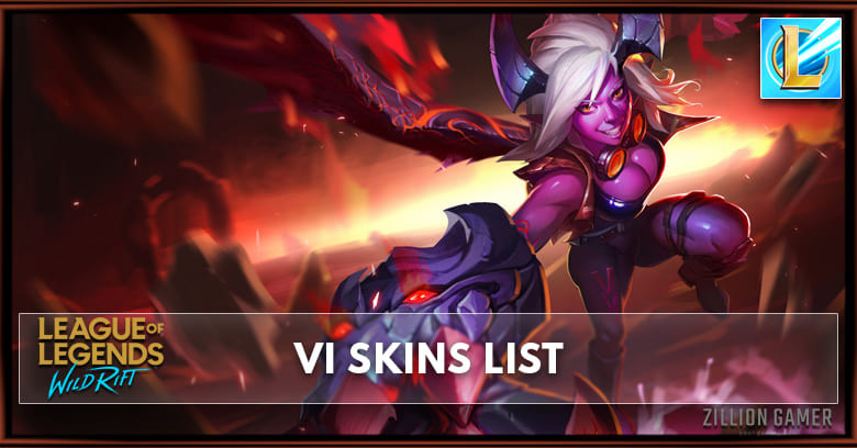 Vi Skins League Of Legends Wild Rift Zilliongamer