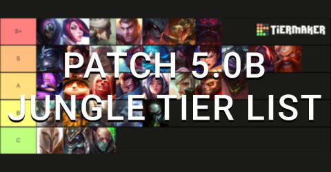 Patch 5.0b Jungle Tier List | Wild Rift Patch 5.0b Jungle Tier List | Wild Rift