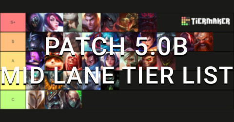Patch 5.0b Mid Tier List | Wild Rift Patch 5.0b Mid Tier List | Wild Rift