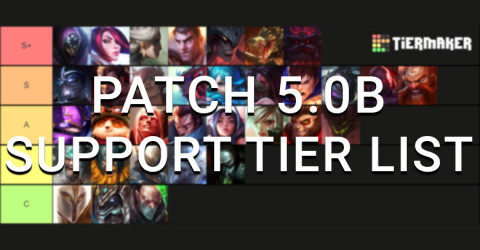 Patch 5.0b Support Tier List | Wild Rift Patch 5.0b Support Tier List | Wild Rift