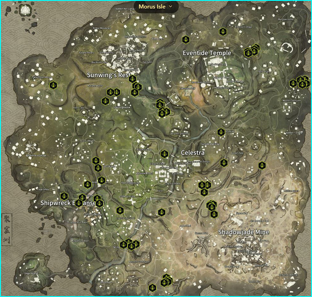 Firefly Location in The Morus Isle Map Naraka - zilliongamer