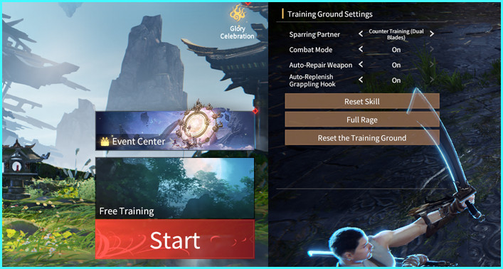 Training Counter in Free Training Naraka Bladepoint - zilliongamer