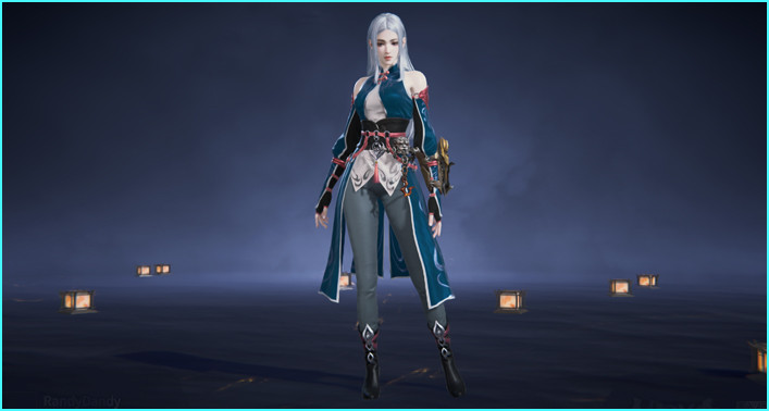 Letha Sapphire Water Outfit Skin - zilliongamer