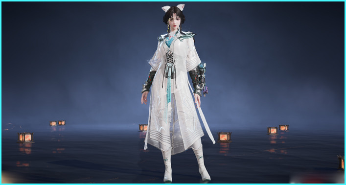 Aegis Embroidery Justina Gu Outfit Skin in Naraka Bladepoint - zilliongamer