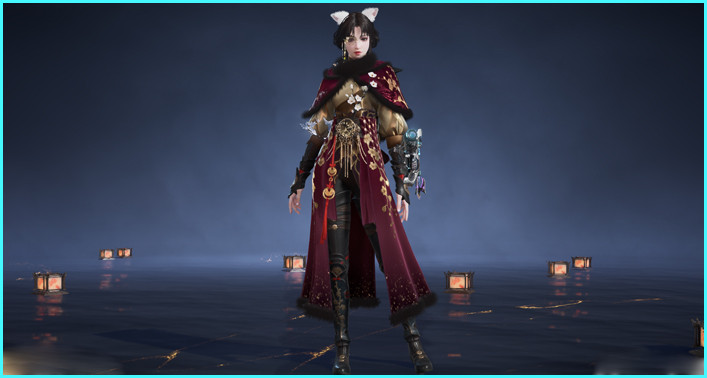 Vermilion Gown Justina Gu Outfit Skin in Naraka Bladepoint - zilliongamer