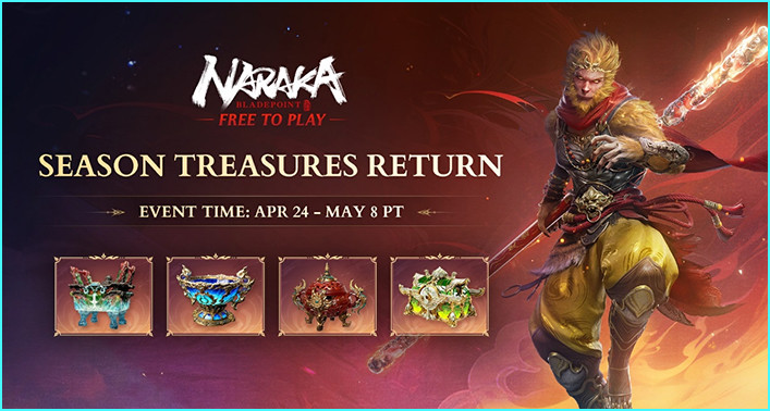 Naraka Bladepoint Season Treasures Return - zilliongamer