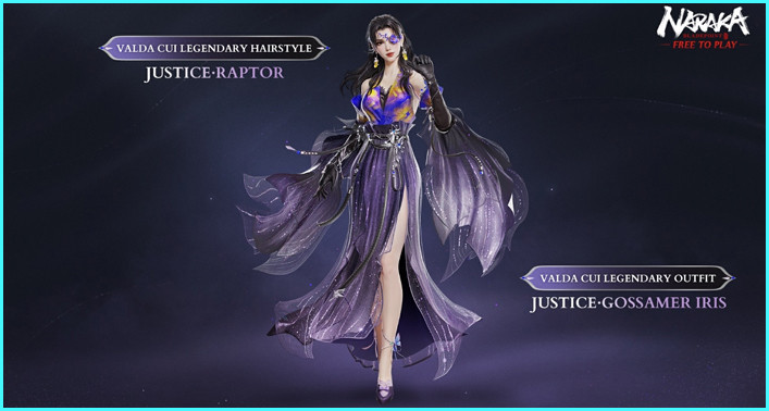 Justice Gossamer Iris Valda Cui Outfit Skin in Naraka Bladepoint - zilliongamer