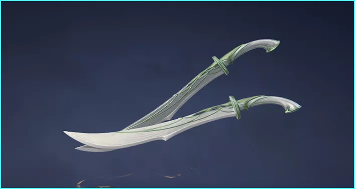 Salix Leaf Jasmine Gale Dual Blades in Naraka Bladepoint - zilliongamer