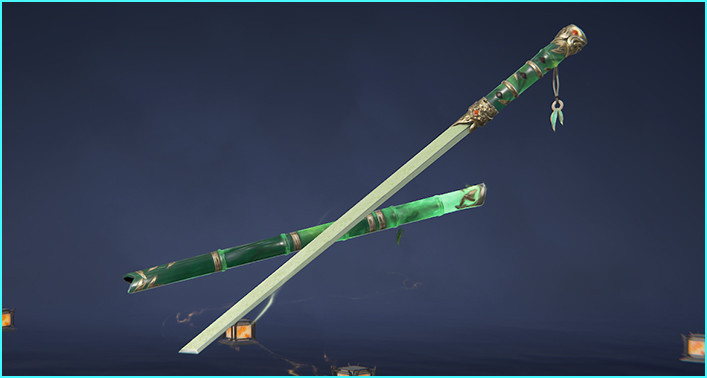Deadly Jade Flute Heng Sword Skin in Naraka Bladepoint - zilliongamer