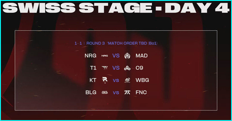 LoL World 2023 Swiss Stage Day 4 Round 3 Date, Time, & Result - zilliongamer