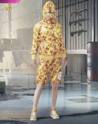 BAPE Set Female in PUBG Mobile.