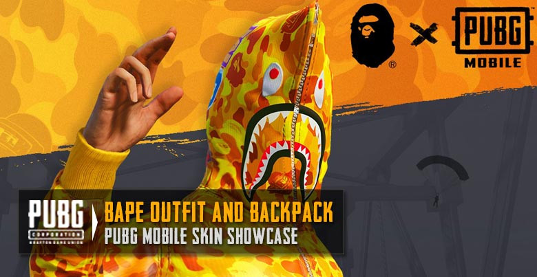 Inhibere Massage magasin BAPE X PUBGM New Outfit and Backpack in PUBG MOBILE - zilliongamer