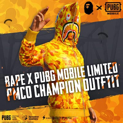 BAPE x PUBG MOBILE Skin.