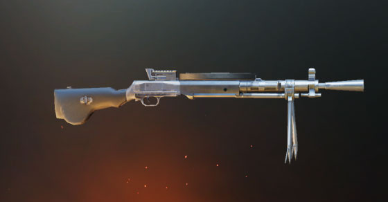 DP-28 Silver Plate Weapon Skin in PUBG Mobile