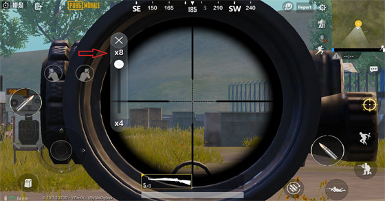 anyway to change the right zoom in pubg