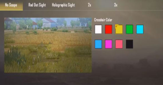 PUBG Mobile Crosshair Color - PUBG Mobile | zilliongamer