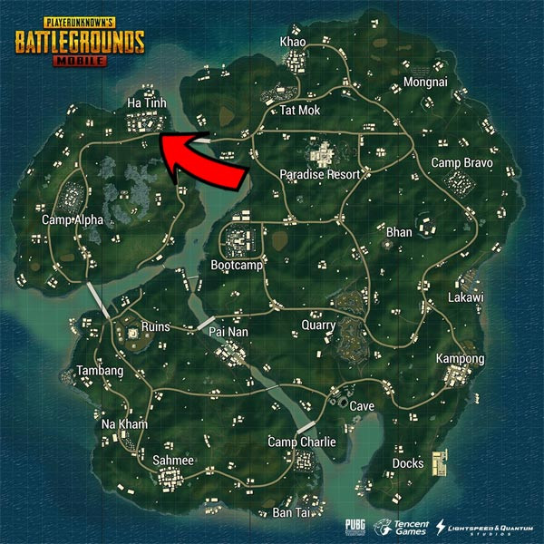 Ha Tinh Location in Sanhok | PUBG Mobile - zilliongamer