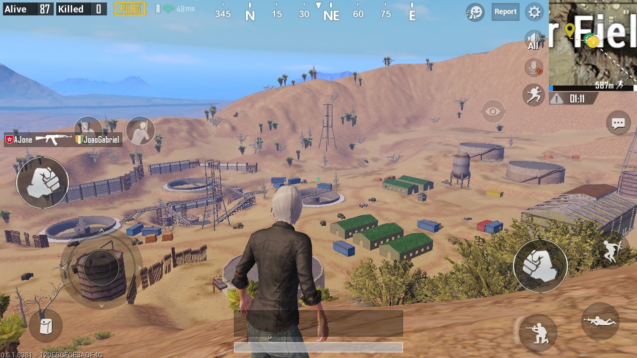 Top View of Right Side in Crater Fields | PUBG MOBILE - zilliongamer your game guide