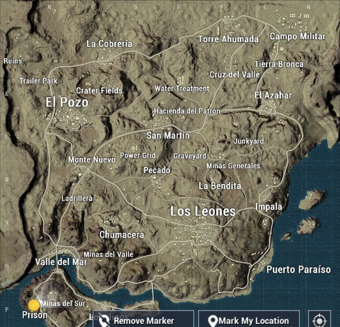 MIRAMAR MAP overview in PUBG MOBILE - zilliongamer your game guide
