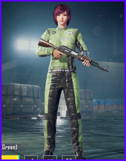 Racer Green Outfit Skin Pubg Mobile - zilliongamer