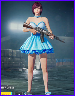 Sapphire Fairy Dress Outfit Skin Pubg Mobile - zilliongamer