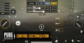PUBG Mobiel Control Layout Customization