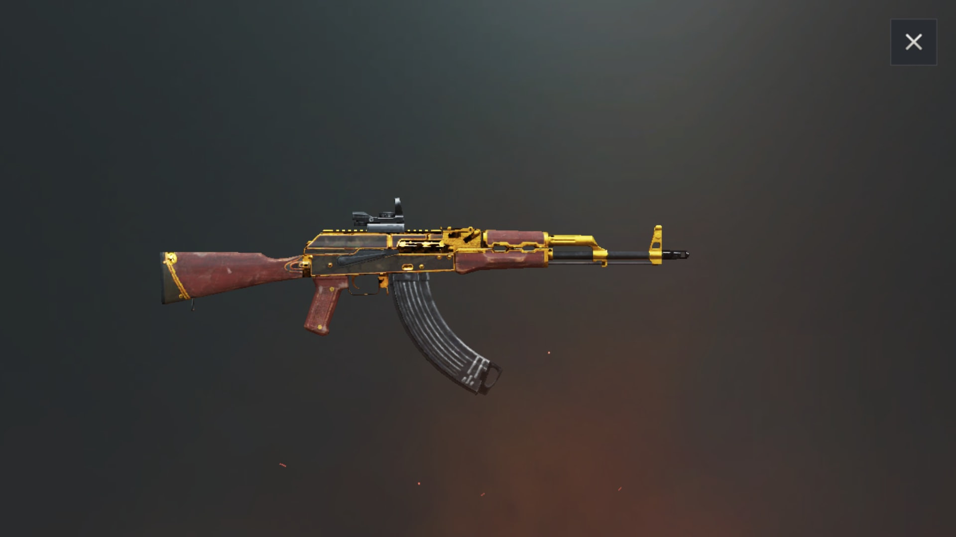 AK47 Gold Plate skin in PUBG MOBILE - zilliongamer your game guide