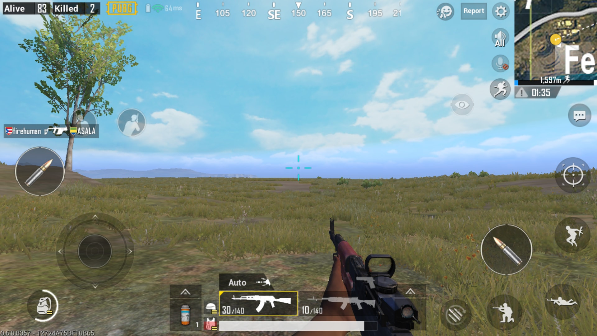 Ak-47 in First Person Perspective PUBG MOBILE - zilliongamer your game gudie
