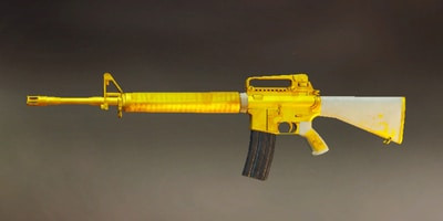 M16A4 PUBG Mobile skin: Golden Sand - zilliongamer