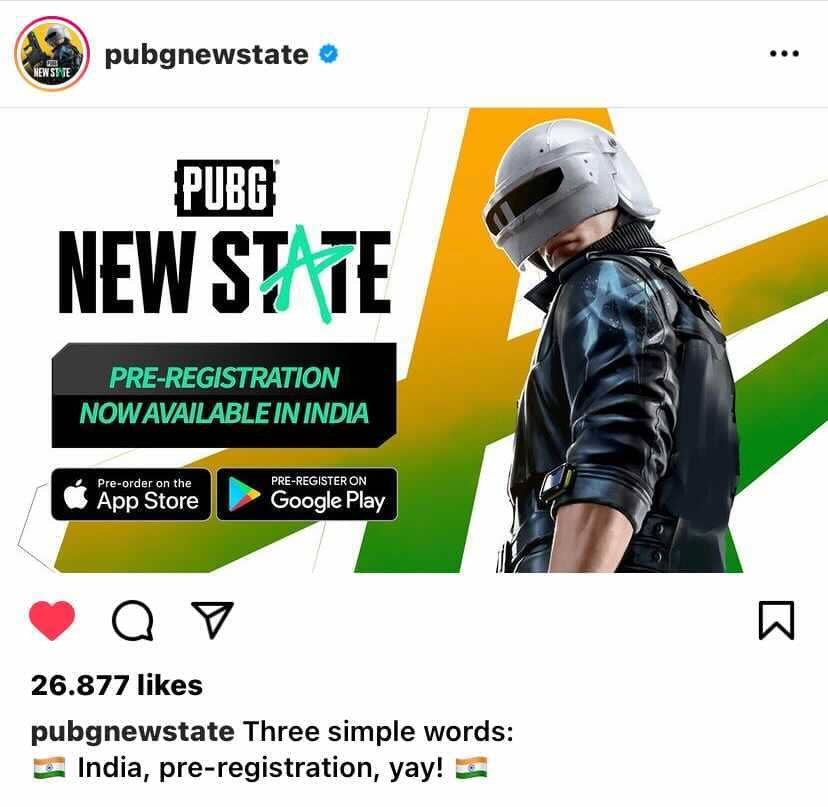 PUBG NEW STATE India Pre Register - zilliongamer