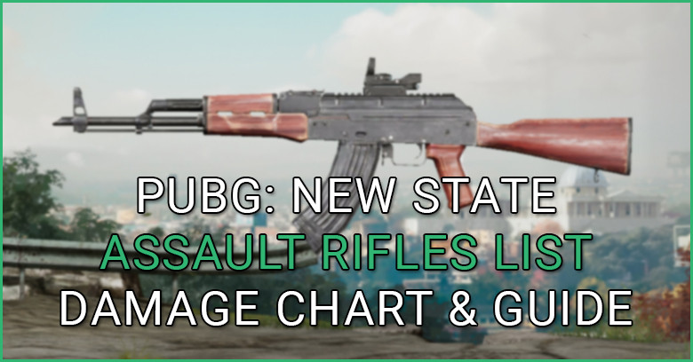 PUBG New State: Assault Rifle list - zilliongamer