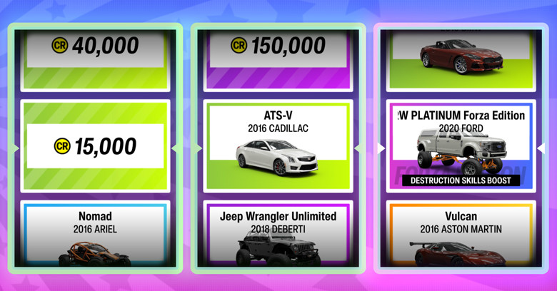 Best way to unlock FE Car, CR, Legendary cars in FH 6