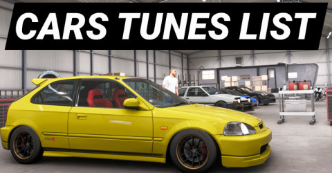 Forza Horizon 6 Car Tunes & Upgrade List