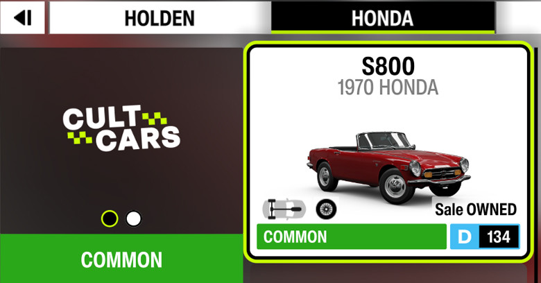Forza Horizon 6 Car: 1970 Honda S800.