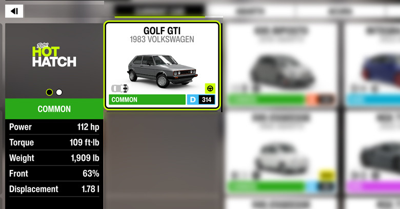 1983 Volkswagen Golf GTI | Forza Horizon 6 FH6 Car: 1983 Volkswagen Golf GTI.