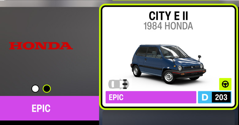 Forza Horizon 6 Honda City E II tune.