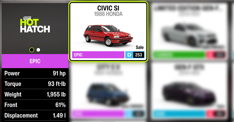 1986 Honda Civic SI | Forza Horizon 6 Forza Horizon 6 Car: 1986 Honda Civic Si.\